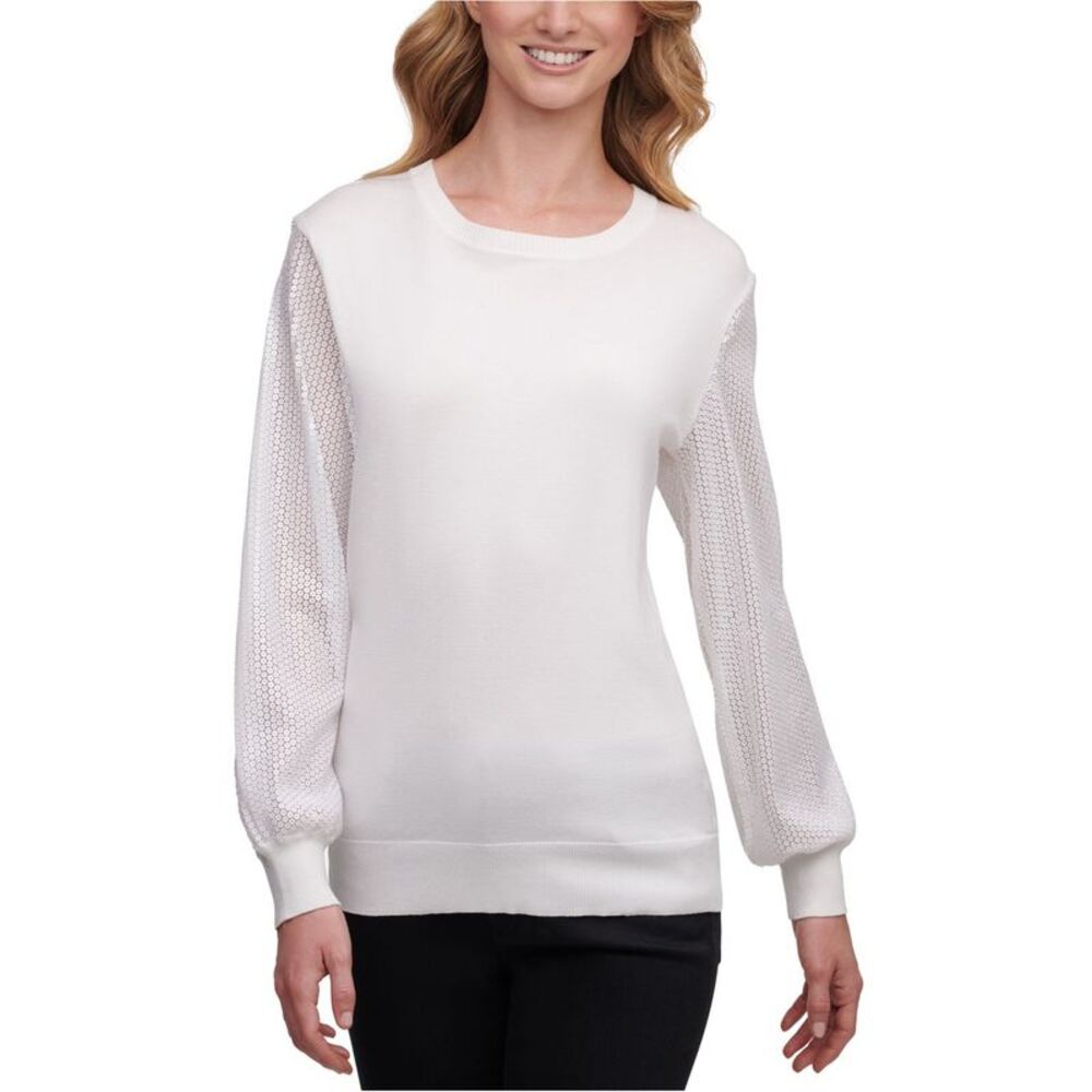 DKNY Womens Sequin Pullover Sweater, NWT